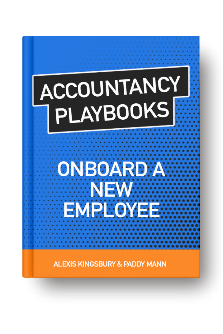 Ebook cover: Accountancy Playbook: Onboard a New Employee