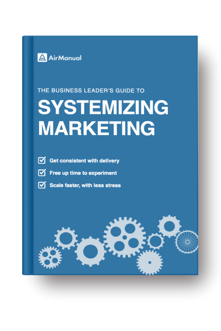 Ebook cover: The Business Leader's Guide to Systemizing Marketing